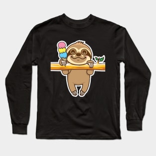 Sloth hangout Long Sleeve T-Shirt